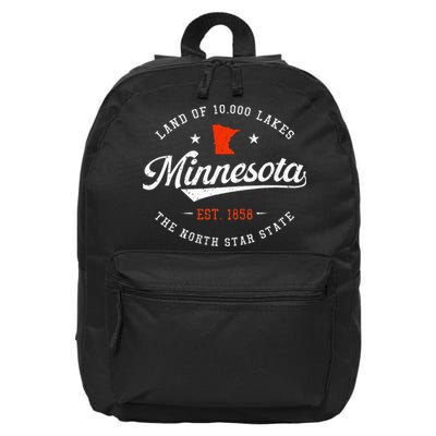 Minnesota Pride Minnesota Lover Love Minnesota 16 in Basic Backpack