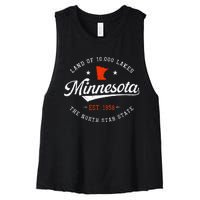 Minnesota Pride Minnesota Lover Love Minnesota Women's Racerback Cropped Tank