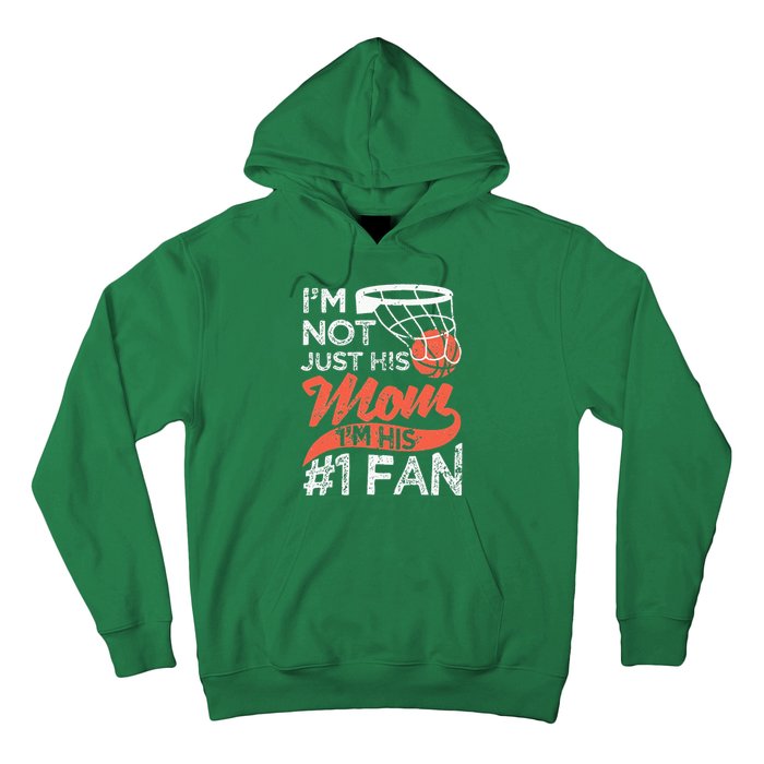 Mother Player Mothers Day Basketball Mom Number One Fan Hoodie