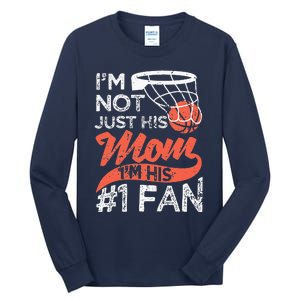 Mother Player Mothers Day Basketball Mom Number One Fan Tall Long Sleeve T-Shirt