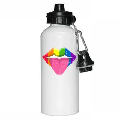 Mouth Pride Month Lgbtq+ Lgbt Lips Meaningful Gift Aluminum Water Bottle