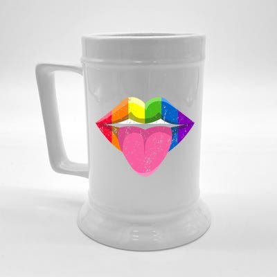 Mouth Pride Month Lgbtq+ Lgbt Lips Meaningful Gift Beer Stein