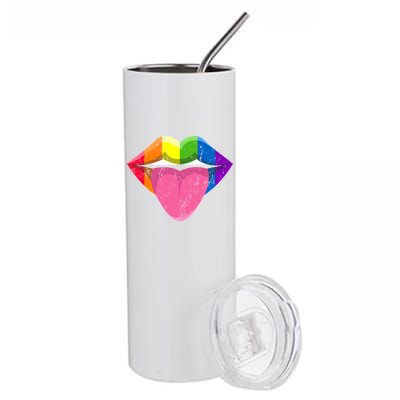 Mouth Pride Month Lgbtq+ Lgbt Lips Meaningful Gift Stainless Steel Tumbler