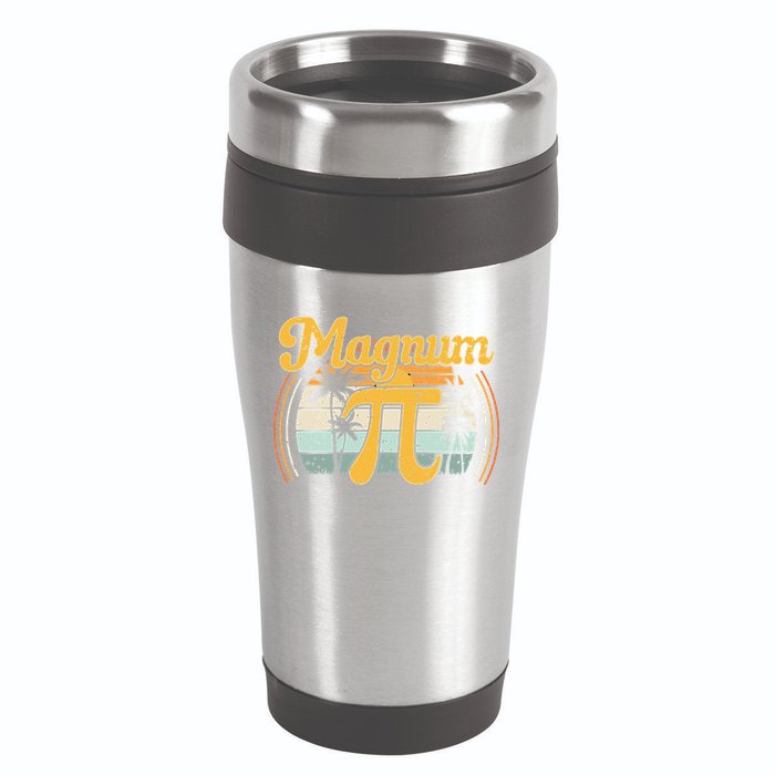 Magnum Pi Math Pi Day Retro math teacher 16oz Travel Tumbler