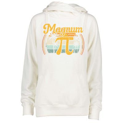 Magnum Pi Math Pi Day Retro math teacher Womens Funnel Neck Pullover Hood
