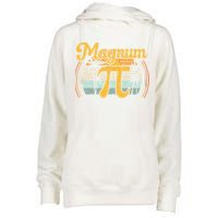 Magnum Pi Math Pi Day Retro math teacher Womens Funnel Neck Pullover Hood
