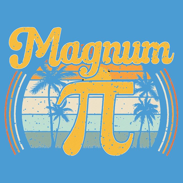 Magnum Pi Math Pi Day Retro math teacher Tie Dye Hoodie