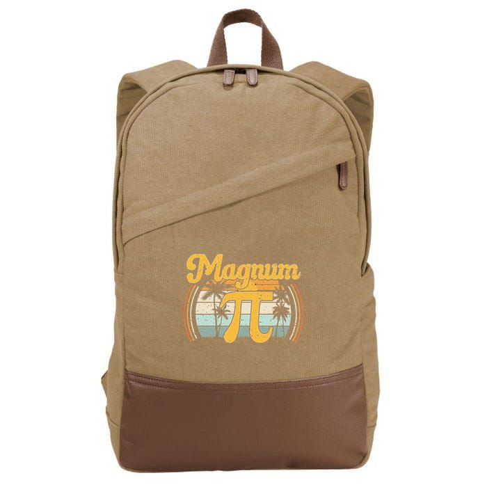 Magnum Pi Math Pi Day Retro math teacher Cotton Canvas Backpack