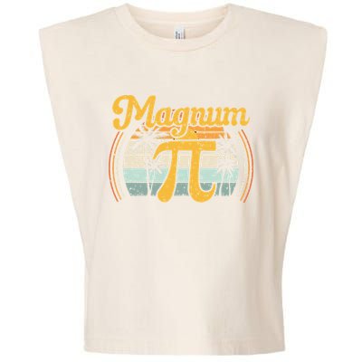 Magnum Pi Math Pi Day Retro math teacher Garment-Dyed Women's Muscle Tee