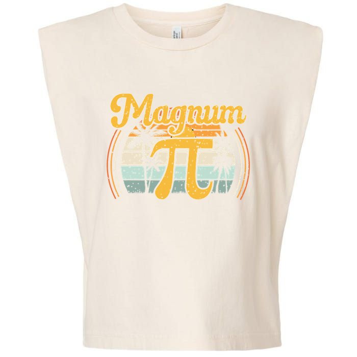 Magnum Pi Math Pi Day Retro math teacher Garment-Dyed Women's Muscle Tee