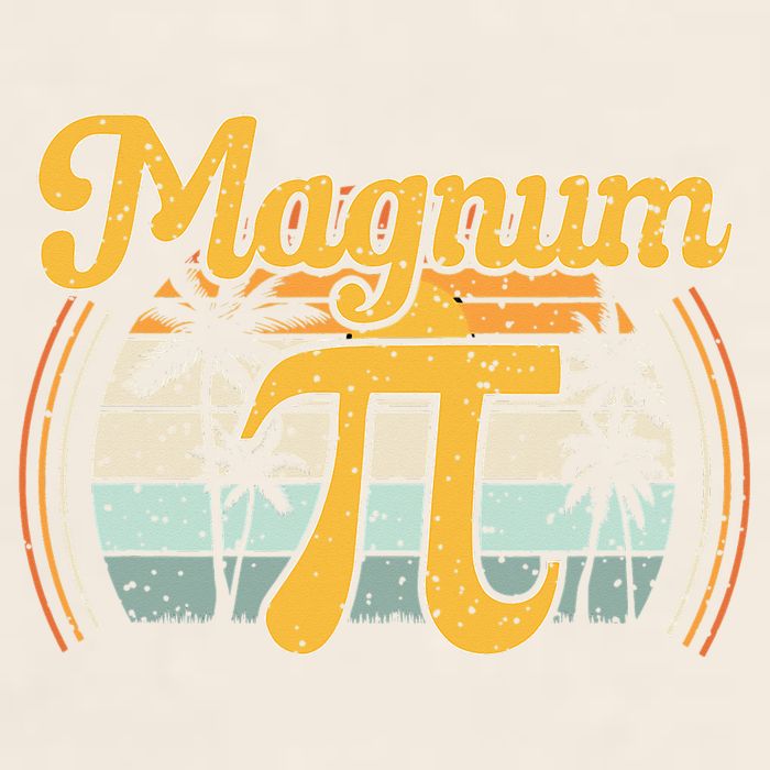 Magnum Pi Math Pi Day Retro math teacher Garment-Dyed Women's Muscle Tee