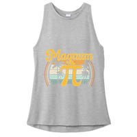 Magnum Pi Math Pi Day Retro math teacher Ladies PosiCharge Tri-Blend Wicking Tank