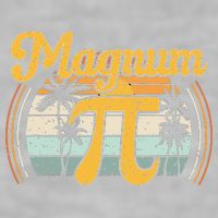 Magnum Pi Math Pi Day Retro math teacher Ladies PosiCharge Tri-Blend Wicking Tank