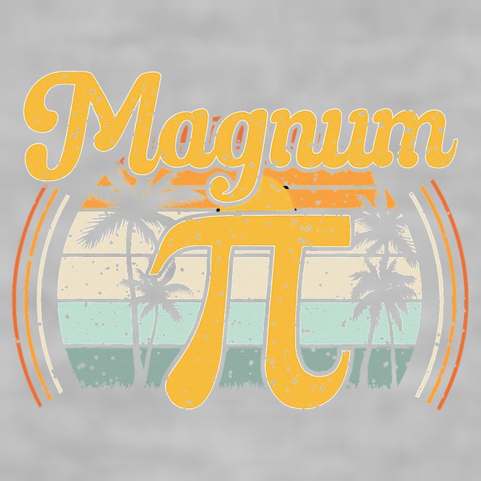 Magnum Pi Math Pi Day Retro math teacher Ladies PosiCharge Tri-Blend Wicking Tank