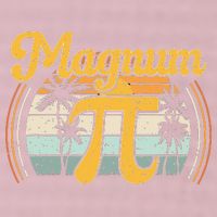 Magnum Pi Math Pi Day Retro math teacher 25L Jumbo Tote