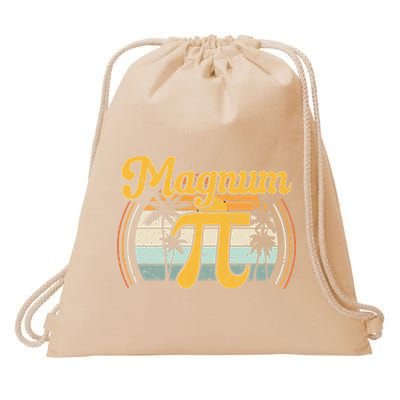 Magnum Pi Math Pi Day Retro math teacher Drawstring Bag