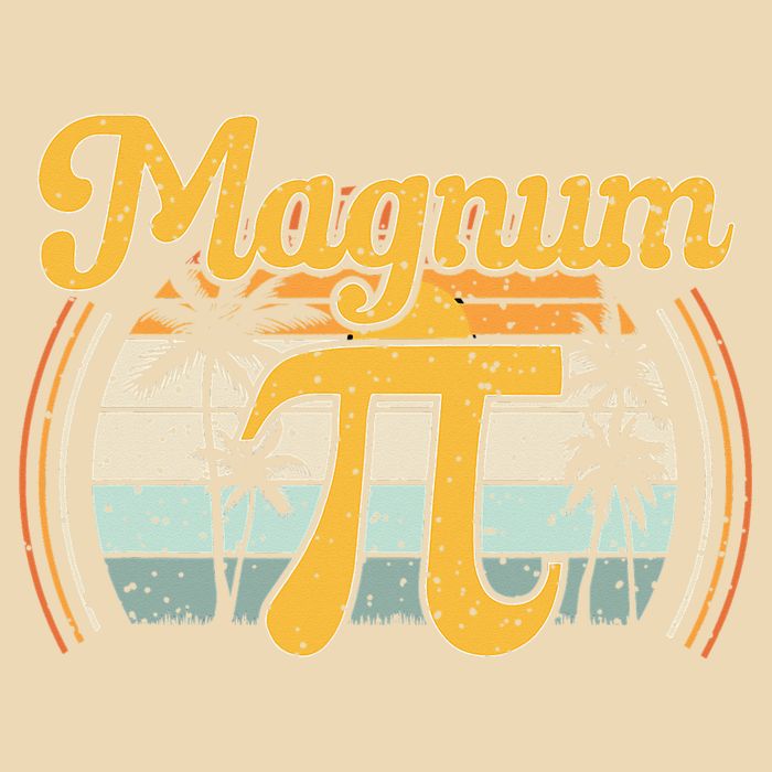 Magnum Pi Math Pi Day Retro math teacher Drawstring Bag