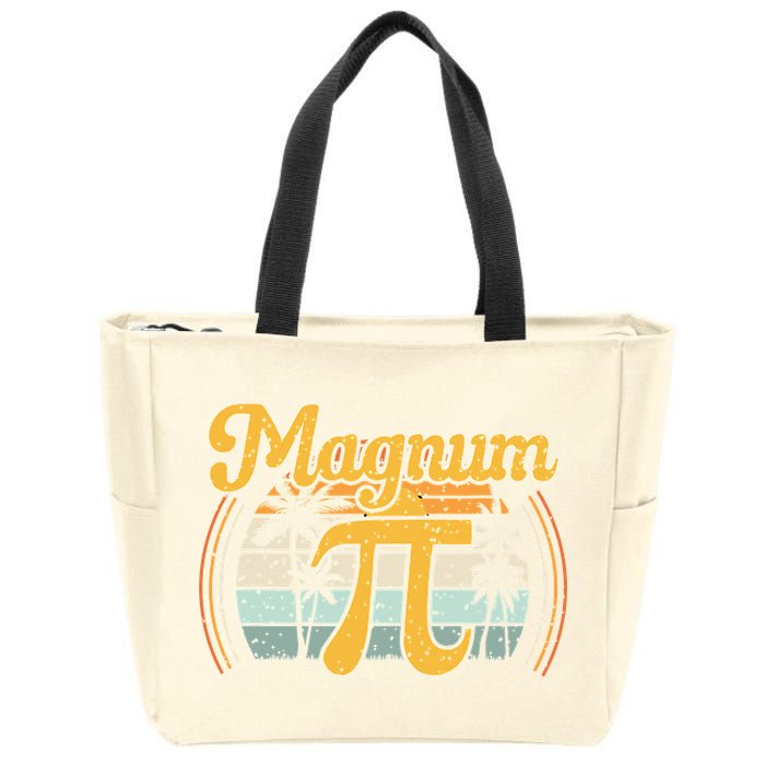 Magnum Pi Math Pi Day Retro math teacher Zip Tote Bag