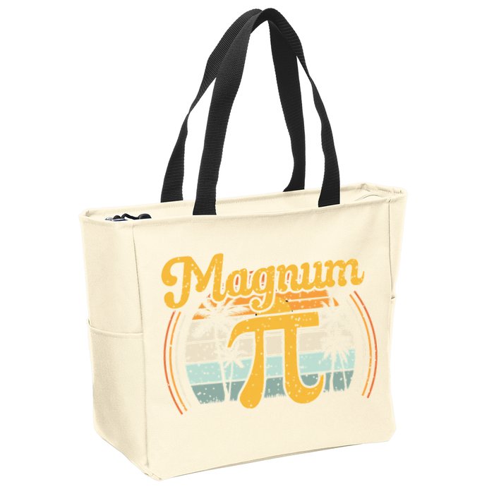 Magnum Pi Math Pi Day Retro math teacher Zip Tote Bag