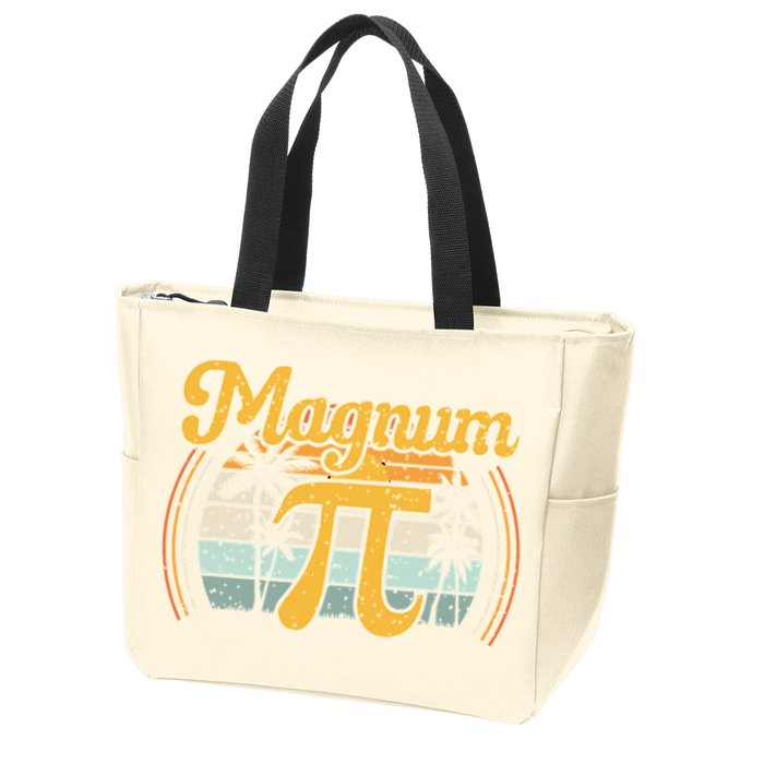 Magnum Pi Math Pi Day Retro math teacher Zip Tote Bag