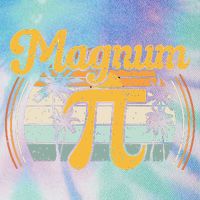 Magnum Pi Math Pi Day Retro math teacher Legacy Tie Dye Trucker Hat