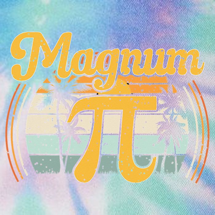 Magnum Pi Math Pi Day Retro math teacher Legacy Tie Dye Trucker Hat