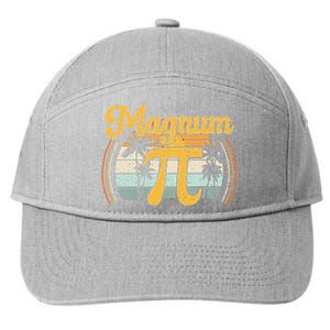 Magnum Pi Math Pi Day Retro math teacher 7-Panel Snapback Hat