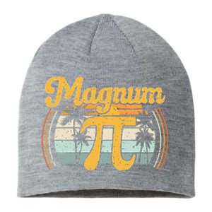 Magnum Pi Math Pi Day Retro math teacher Sustainable Beanie