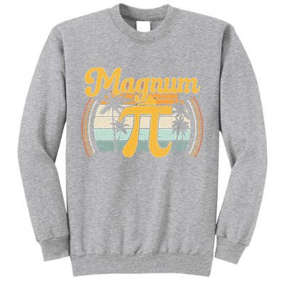 Magnum Pi Math Pi Day Retro math teacher Tall Sweatshirt