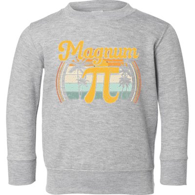 Magnum Pi Math Pi Day Retro math teacher Toddler Sweatshirt