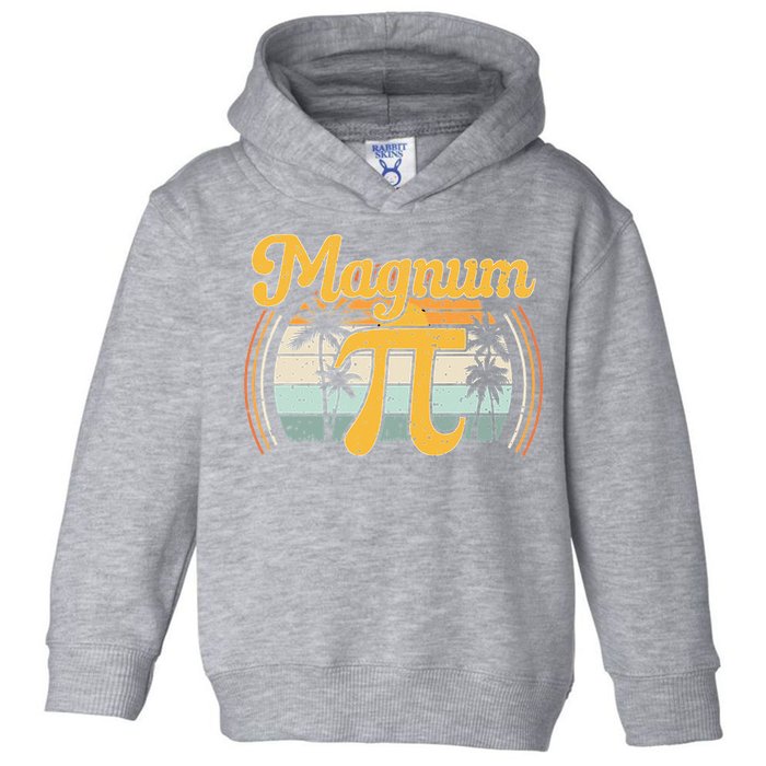 Magnum Pi Math Pi Day Retro math teacher Toddler Hoodie