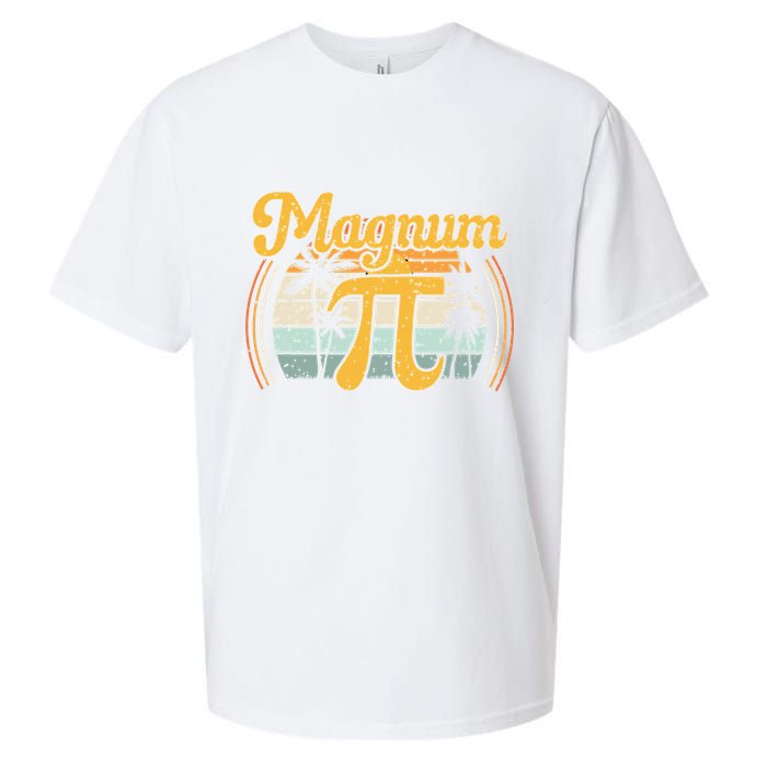 Magnum Pi Math Pi Day Retro math teacher Sueded Cloud Jersey T-Shirt