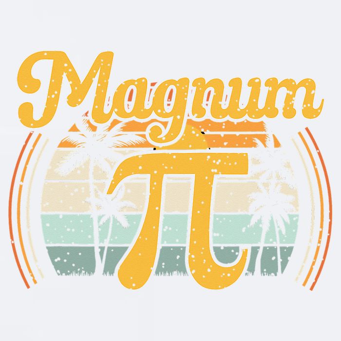 Magnum Pi Math Pi Day Retro math teacher Sueded Cloud Jersey T-Shirt