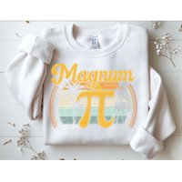 Magnum Pi Math Pi Day Retro math teacher Sweatshirt