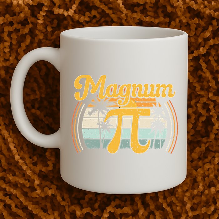 Magnum Pi Math Pi Day Retro math teacher Mug