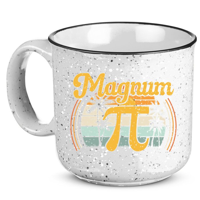 Magnum Pi Math Pi Day Retro math teacher 15oz Campfire Ceramic Mug