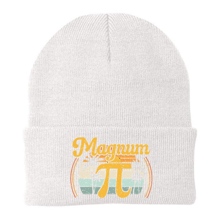 Magnum Pi Math Pi Day Retro math teacher Knit Cap Winter Beanie