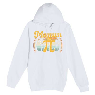 Magnum Pi Math Pi Day Retro math teacher Premium Pullover Hoodie