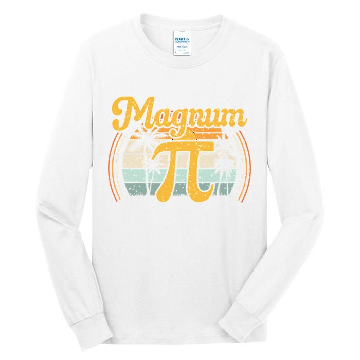 Magnum Pi Math Pi Day Retro math teacher Tall Long Sleeve T-Shirt