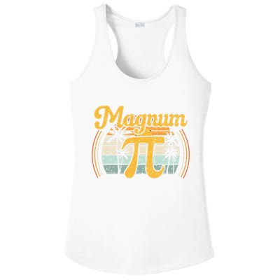 Magnum Pi Math Pi Day Retro math teacher Ladies PosiCharge Competitor Racerback Tank