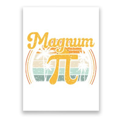 Magnum Pi Math Pi Day Retro math teacher Poster