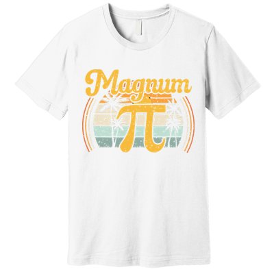 Magnum Pi Math Pi Day Retro math teacher Premium T-Shirt