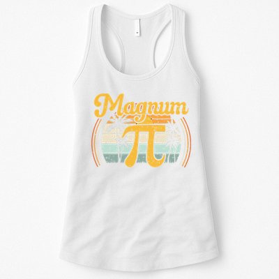 Magnum Pi Math Pi Day Retro math teacher Womens Tank Top