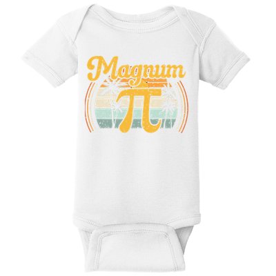 Magnum Pi Math Pi Day Retro math teacher Baby Bodysuit