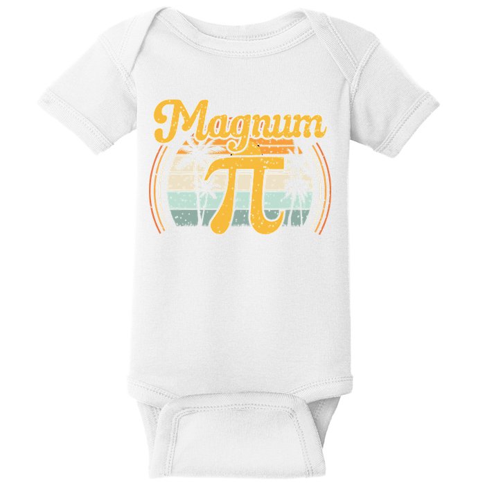 Magnum Pi Math Pi Day Retro math teacher Baby Bodysuit