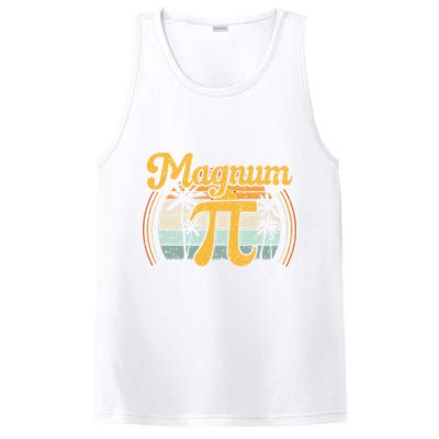 Magnum Pi Math Pi Day Retro math teacher PosiCharge Competitor Tank