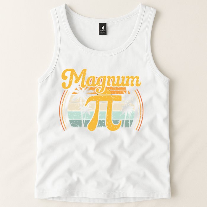 Magnum Pi Math Pi Day Retro math teacher Tank Top