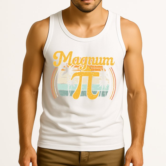 Magnum Pi Math Pi Day Retro math teacher Tank Top