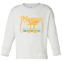 Magnum Pi Math Pi Day Retro math teacher Toddler Long Sleeve Shirt