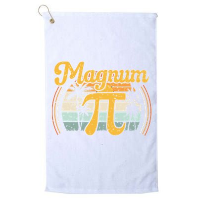 Magnum Pi Math Pi Day Retro math teacher Golf Towel